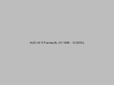 Enganches económicos para AUDI A3 5 Puertas(8L (01/1996 - 12/2003))